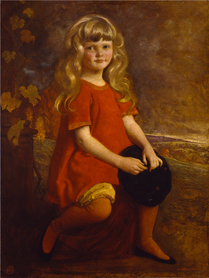 George de Forest Brush-《波莉》油画 美国