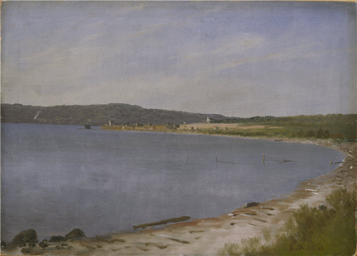 阿尔伯特·比尔施塔特 (Albert Bierstadt)-《旧金山湾》油画 美国