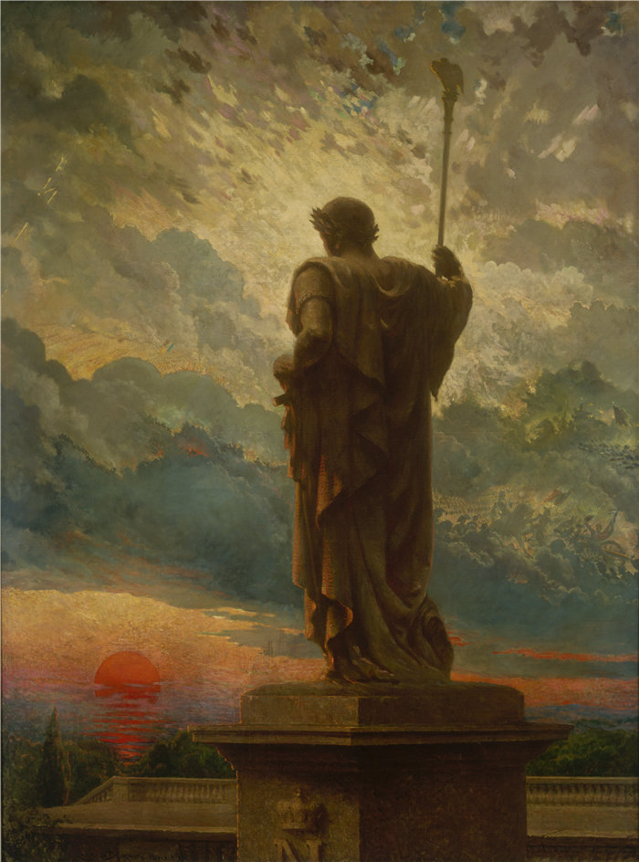 卡罗尔·贝克威斯（Carroll Beckwith）-《皇帝》油画 ，美国