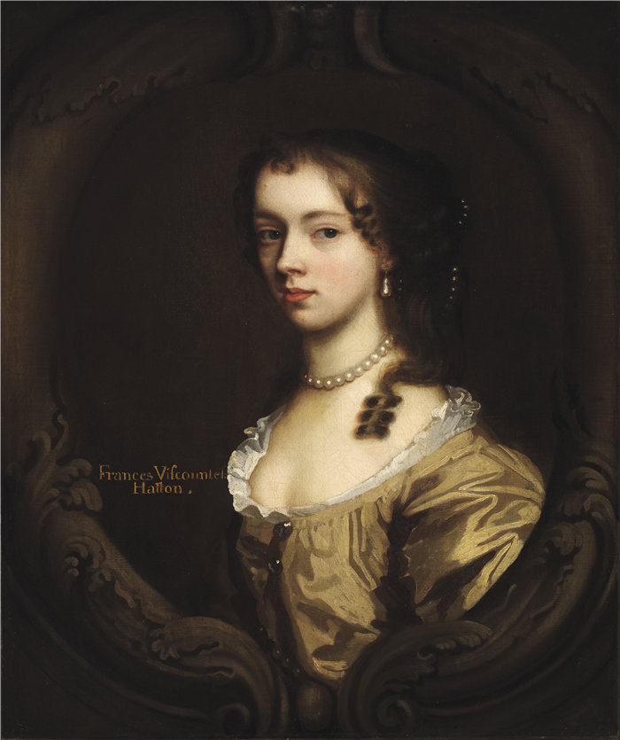 玛丽·比尔（Mary Beale），英国-弗朗西丝·哈顿子爵夫人油画