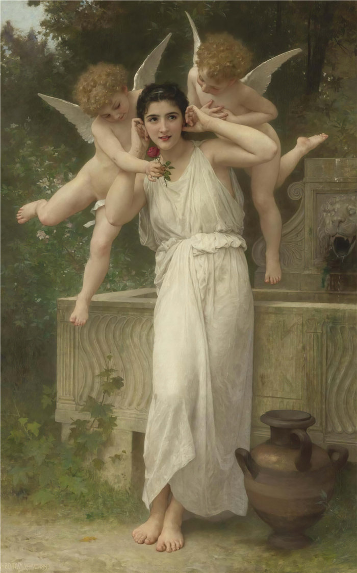 法国画家威廉·阿道夫·布格罗(William Adolphe Bouguereau)油画-婕斯