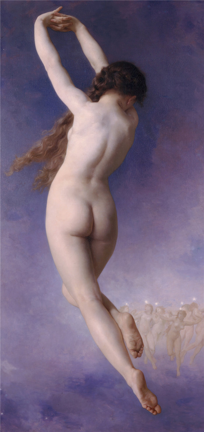 法国画家威廉·阿道夫·布格罗（William Adolphe Bouguereau)油画-L'Etoile Perdue (1884)