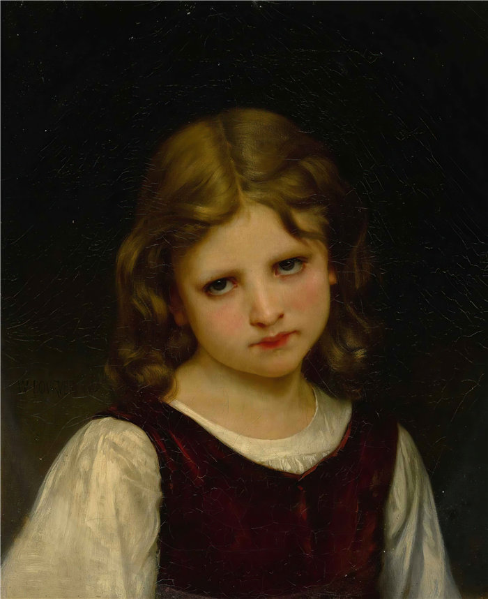 法国画家威廉·阿道夫·布格罗（William Adolphe Bouguereau)油画-米尼翁