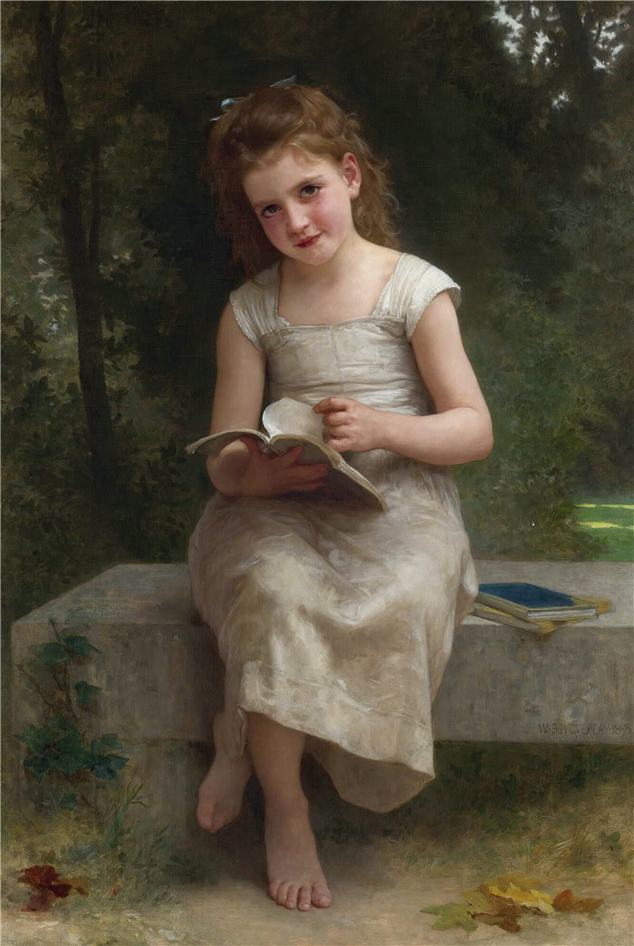 法国画家威廉·阿道夫·布格罗（William Adolphe Bouguereau)油画-丽瑟斯 (1895)