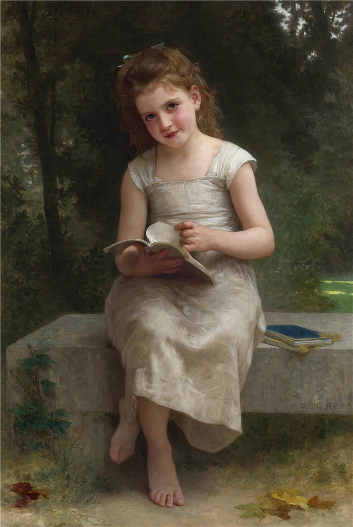 法国画家威廉·阿道夫·布格罗(William Adolphe Bouguereau)油画-丽瑟斯 (1895)