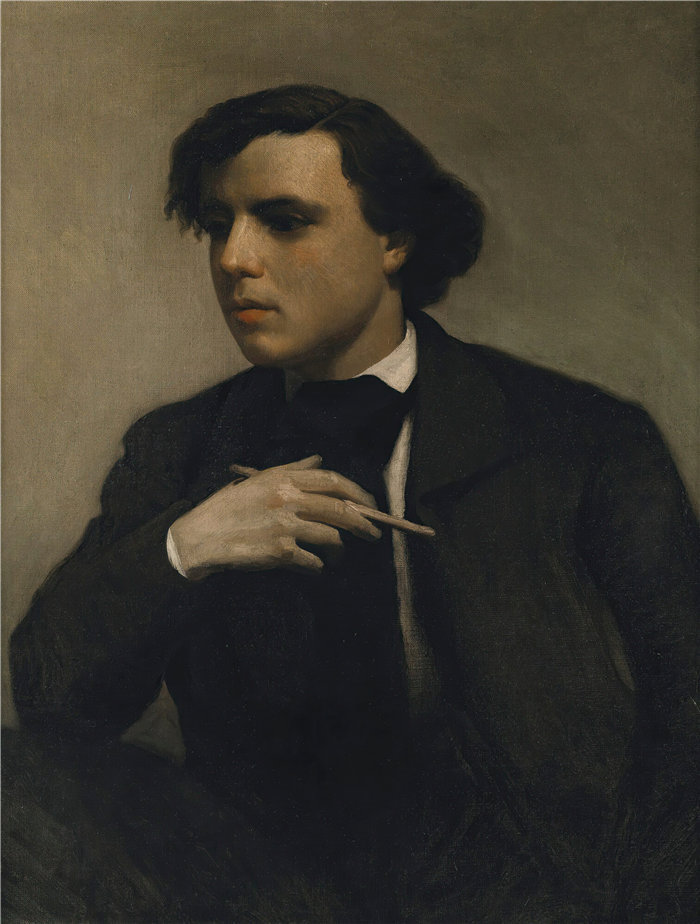法国画家威廉·阿道夫·布格罗（William Adolphe Bouguereau)油画-德·费迪南德·夏尼奥肖像