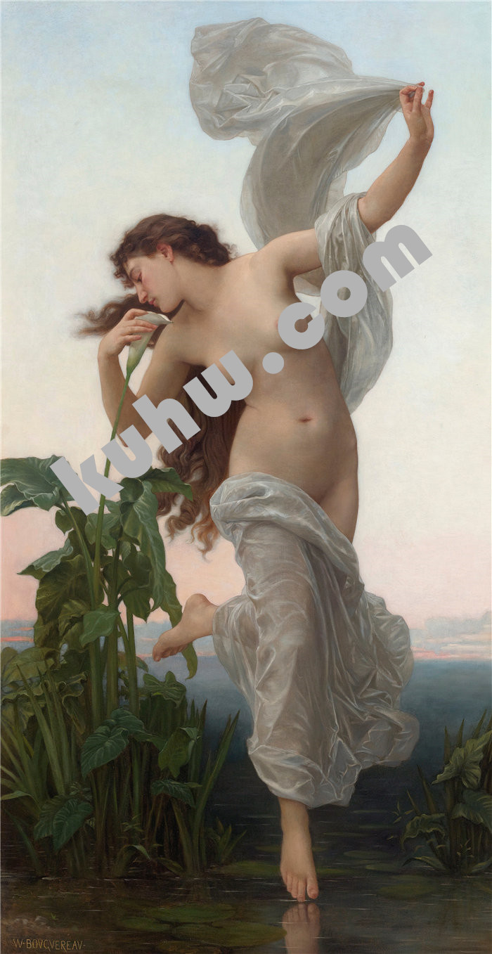 法国画家威廉·阿道夫·布格罗(William Adolphe Bouguereau)-极光油画