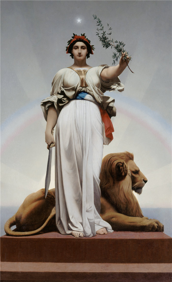 让·莱昂·杰罗姆 (Jean-Léon Gérôme，法国) 油画-共和国 (1848)
