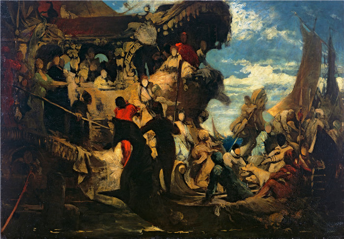 汉斯·马卡特 (Hans Makart，奥地利画家)-Venedig Huldigt Catarina Cornero (1872)