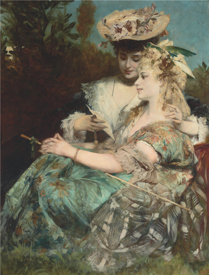 汉斯·马卡特 (Hans Makart,奥地利画家)-Der Liebesbrief(情书)