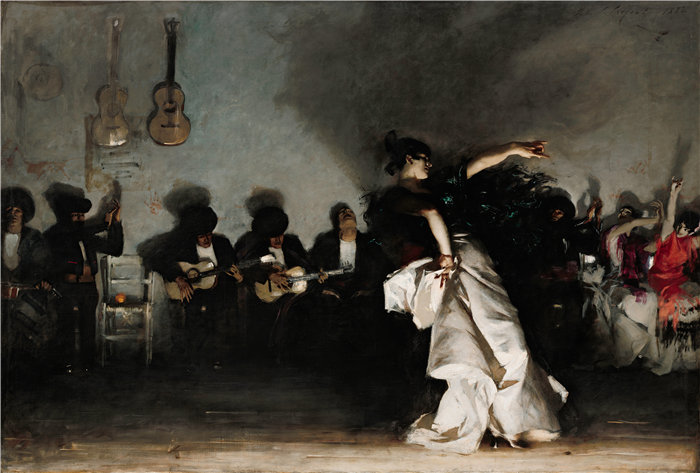 约翰·辛格·萨金特 (John Singer Sargent,美国画家)作品-El Jaleo (1882)