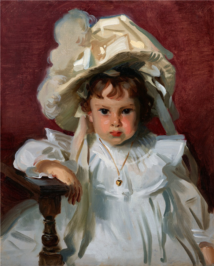 约翰·辛格·萨金特 (John Singer Sargent,美国画家)作品-多萝西 (1900)