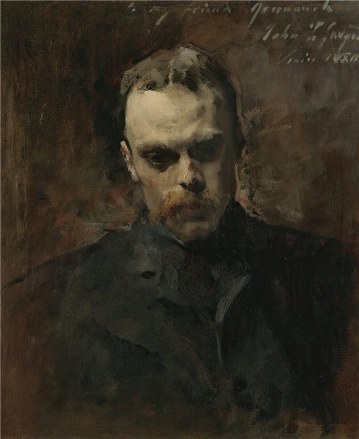 约翰·辛格·萨金特 (John Singer Sargent,美国画家)作品-戈登·格里诺 (1880)