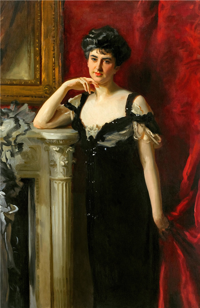 约翰·辛格·萨金特 (John Singer Sargent,美国画家)作品-约翰·C·汤姆林森夫人