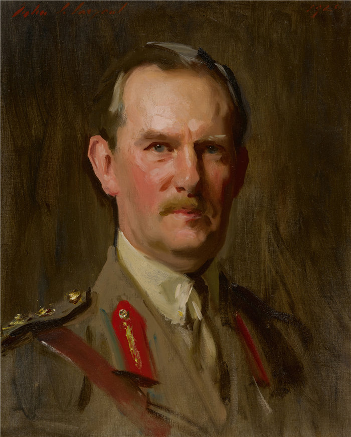 约翰·辛格·萨金特 (John Singer Sargent,美国画家)作品-约翰考恩斯将军 (1920)