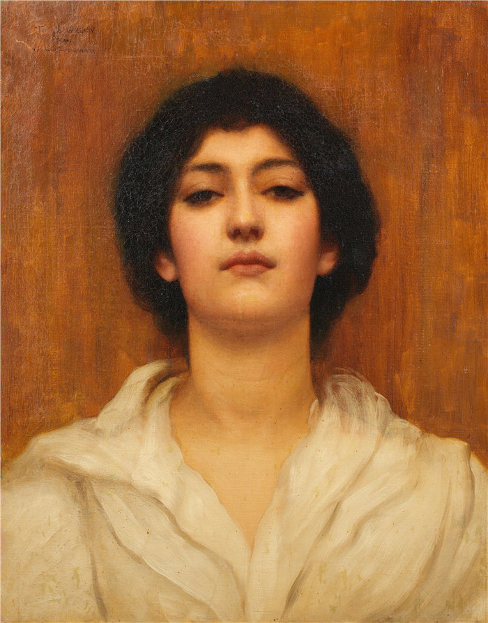 约翰·威廉·戈德沃德（John William Godward，英国画家）- 一个美女