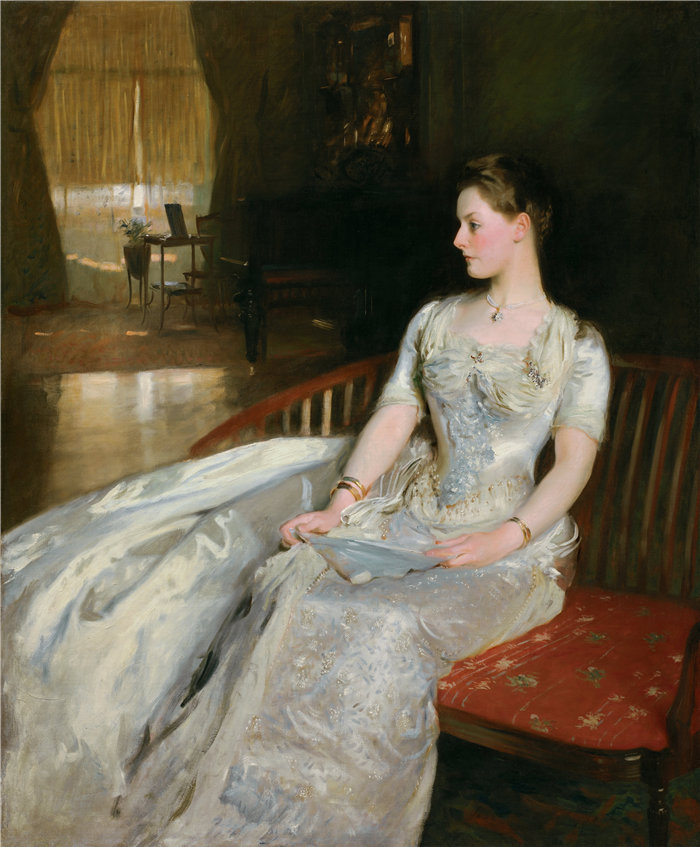 约翰·辛格·萨金特 (John Singer Sargent,美国画家)作品-塞西尔·韦德夫人 (1886)