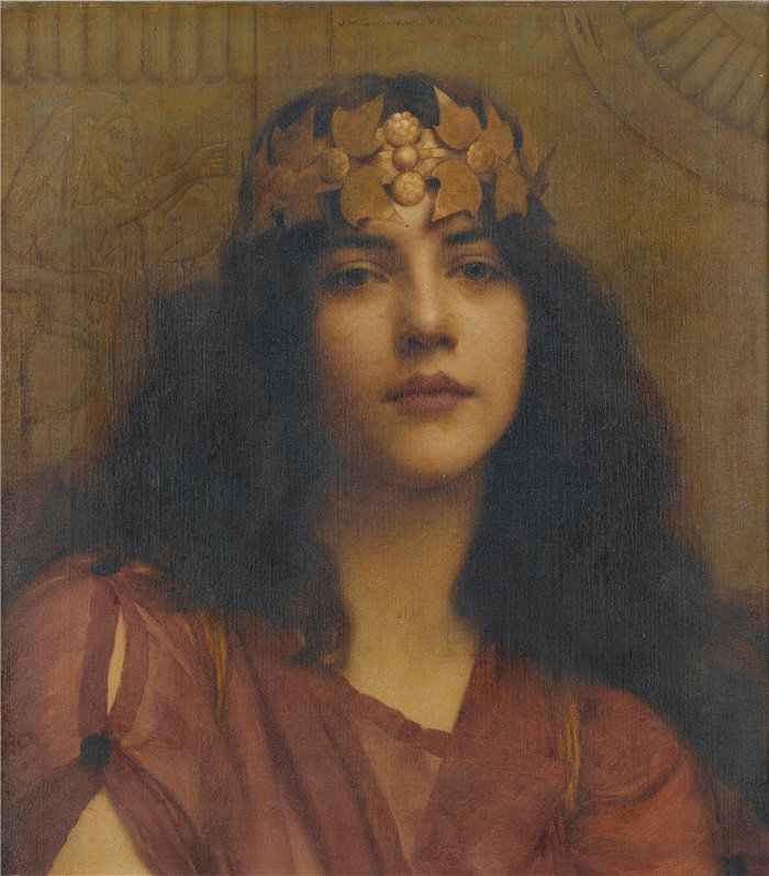约翰·威廉·戈德沃德（John William Godward，英国画家）- 波斯公主 (1898)