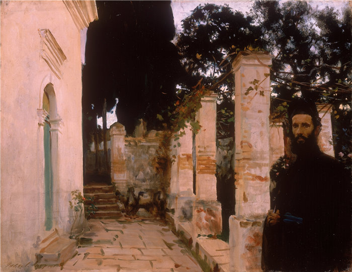 约翰·辛格·萨金特 (John Singer Sargent,美国画家)作品-晚祷