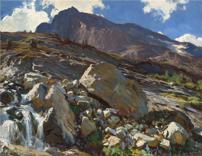 约翰·辛格·萨金特 (John Singer Sargent，美国画家)作品-辛普朗通行证 (1911)