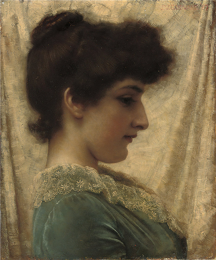 约翰·威廉·戈德沃德（John William Godward，英国画家）- 朵拉 1887