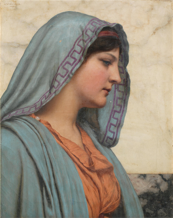 约翰·威廉·戈德沃德(John William Godward,英国画家)- 赛瑟里斯 (1922)