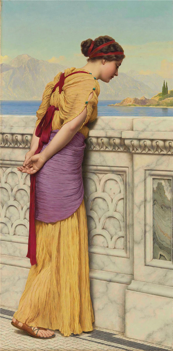 约翰·威廉·戈德沃德(John William Godward,英国画家)- 他们是谁 (1918)