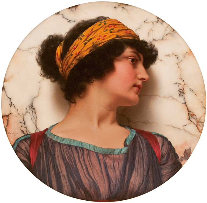 约翰·威廉·戈德沃德（John William Godward，英国画家）- 安德罗克莱亚 (1915)