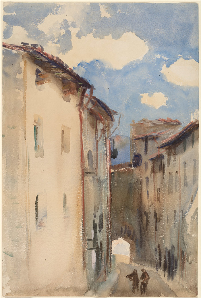 约翰·辛格·萨金特 (John Singer Sargent,美国画家)作品-西班牙坎普罗东(约 1892 年)