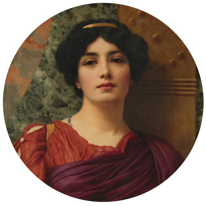 约翰·威廉·戈德沃德（John William Godward，英国画家）- 沉思 (1903)