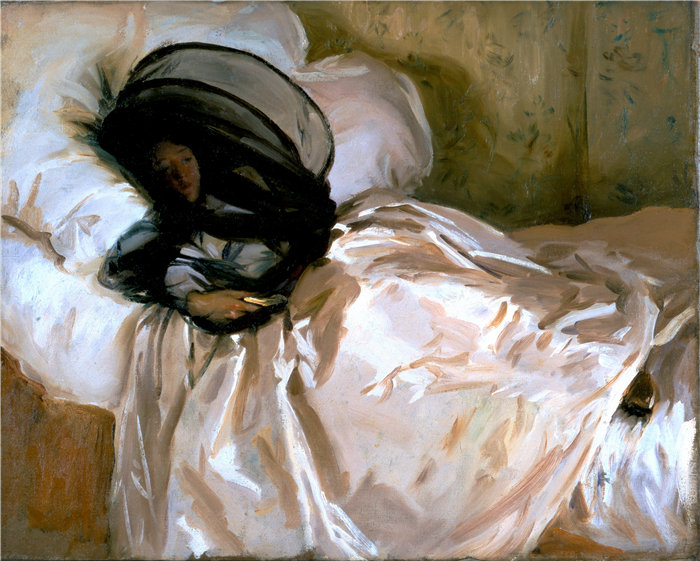 约翰·辛格·萨金特 (John Singer Sargent，美国画家)作品-蚊帐