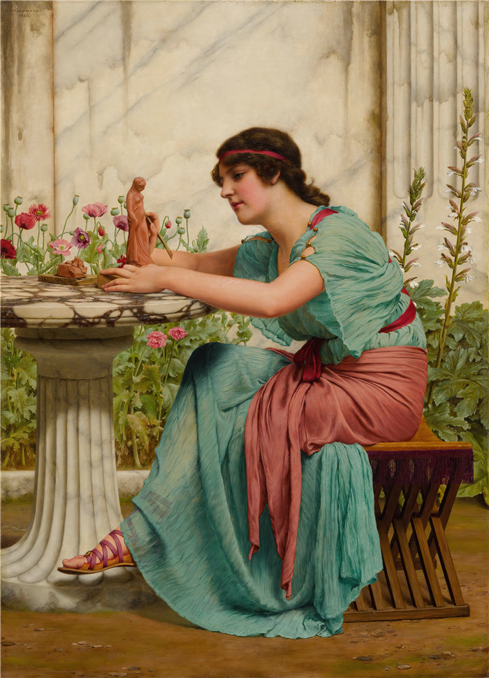 约翰·威廉·戈德沃德(John William Godward,英国画家)- 业余爱好者 (1922)
