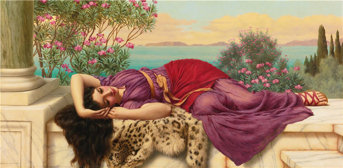 约翰·威廉·戈德沃德(John William Godward,英国画家)- 甜蜜远年