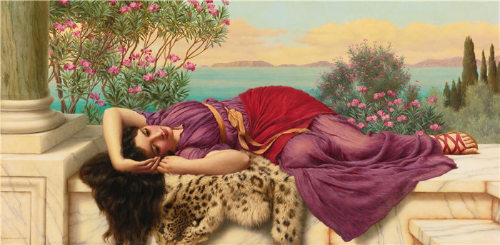 约翰·威廉·戈德沃德（John William Godward，英国画家）- 甜蜜远年