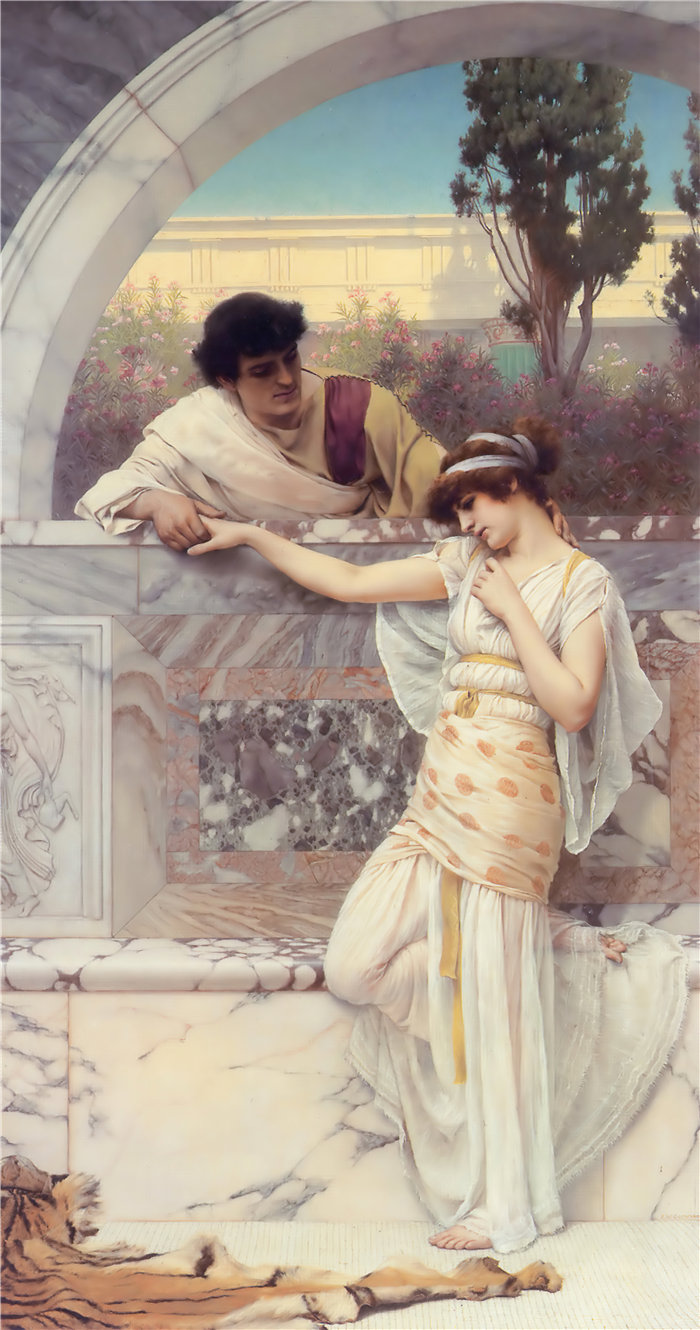 约翰·威廉·戈德沃德（John William Godward，英国画家）- 是或否日期 (1893)