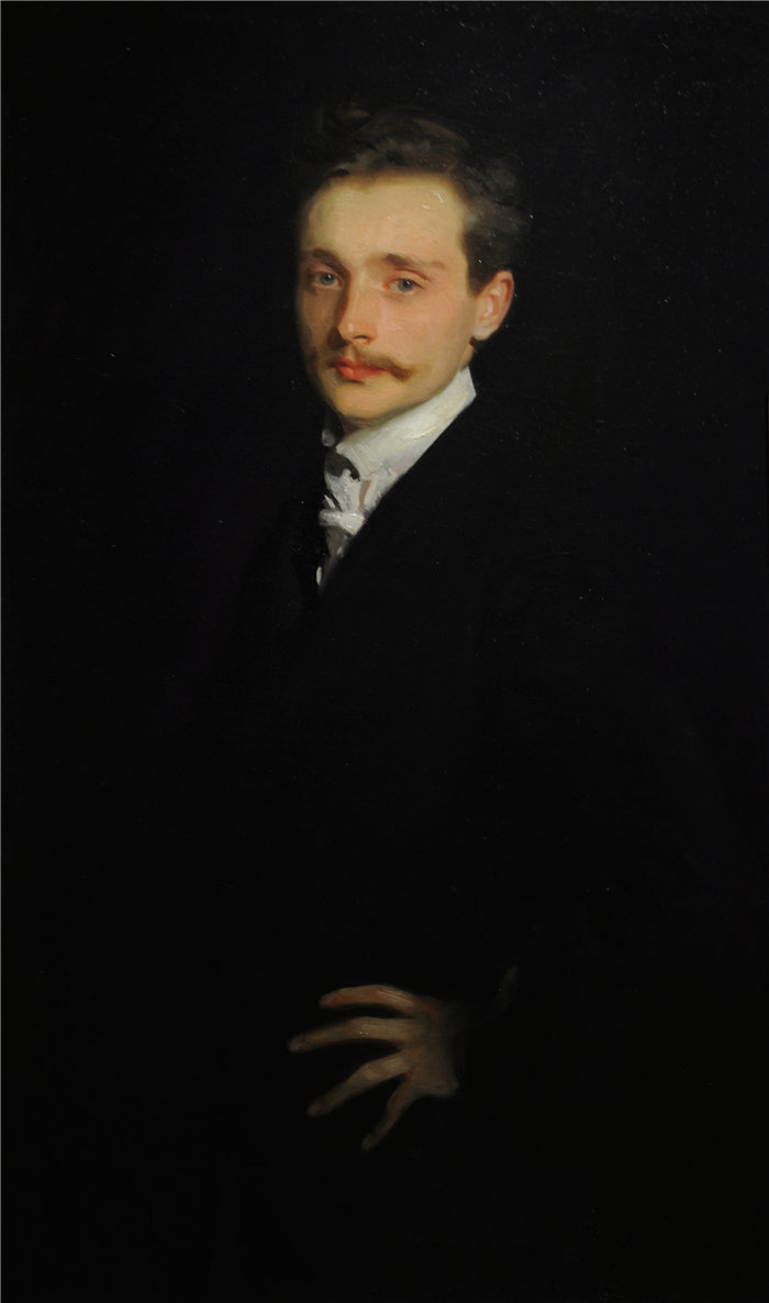 约翰·辛格·萨金特 (John Singer Sargent,美国画家)作品-莱昂·德拉福斯 (Léon Delafosse) (c. 1895–1898)