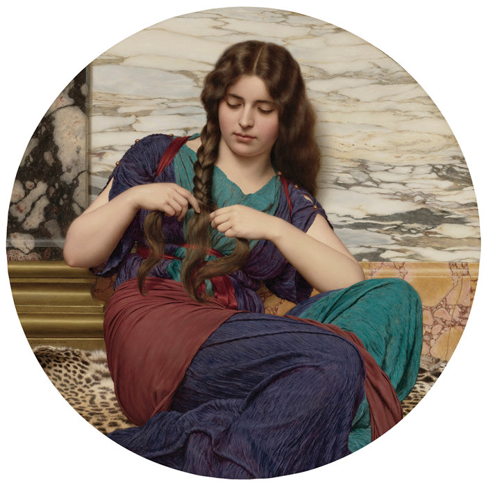 约翰·威廉·戈德沃德(John William Godward,英国画家)- 一项合适的任务 (1915)