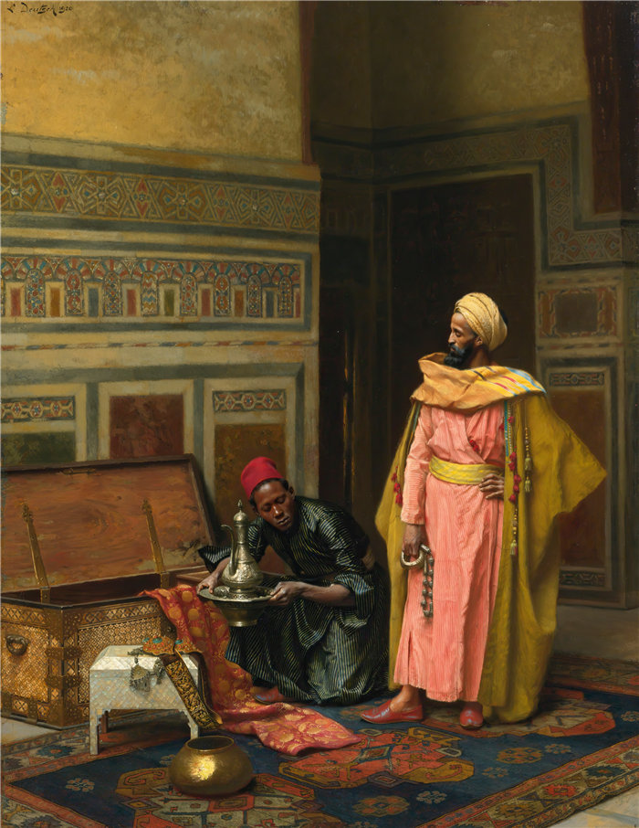 路德维希·多伊奇(Ludwig Deutsch 奥地利画家)作品 -宝箱(1920)_1