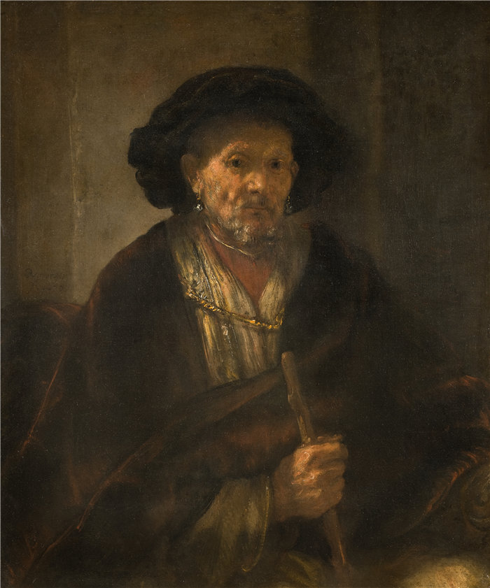 伦勃朗·范·瑞恩  (Rembrandt van Rijn，荷兰 ) 作品 - 老人肖像（1655）