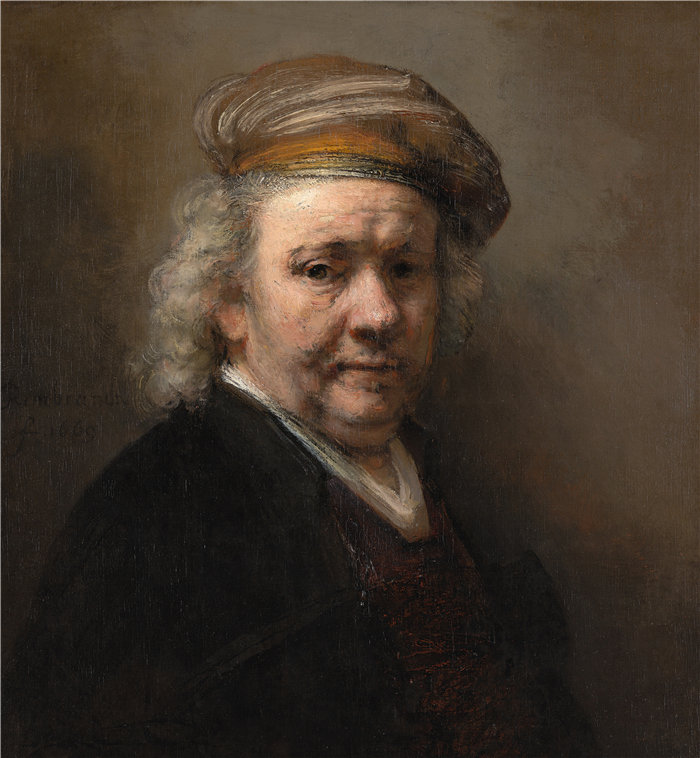 伦勃朗·范·瑞恩  (Rembrandt van Rijn，荷兰 ) 作品 - 自画像（1669）