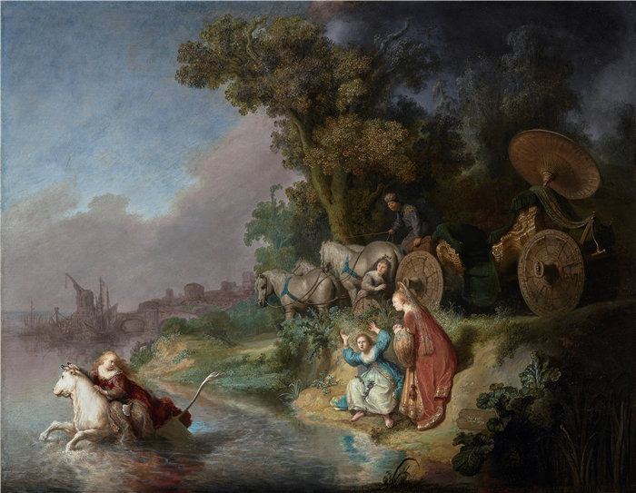 伦勃朗·范·瑞恩  (Rembrandt van Rijn，荷兰 ) 作品 - 绑架欧罗巴 (1632)