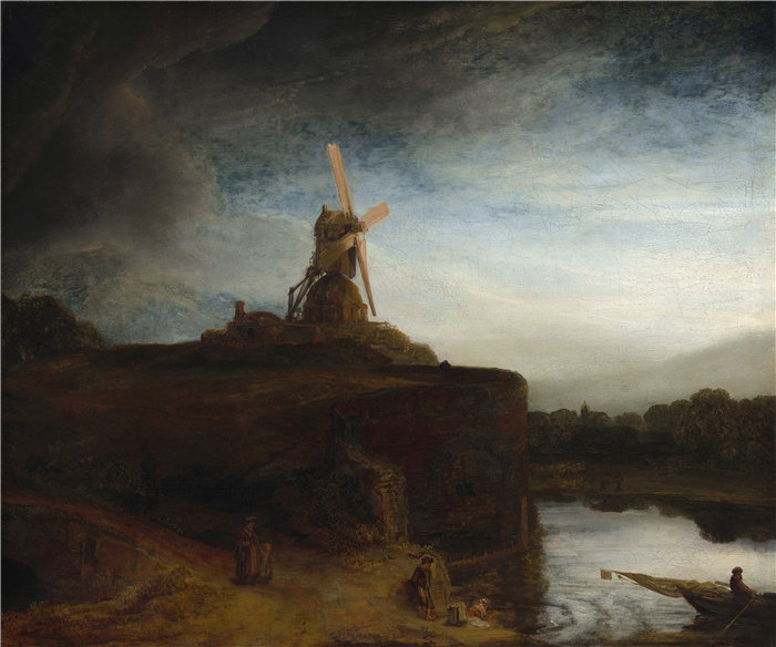 伦勃朗·范·瑞恩 (Rembrandt van Rijn,荷兰 ) 作品 - 磨坊(1645-1648)