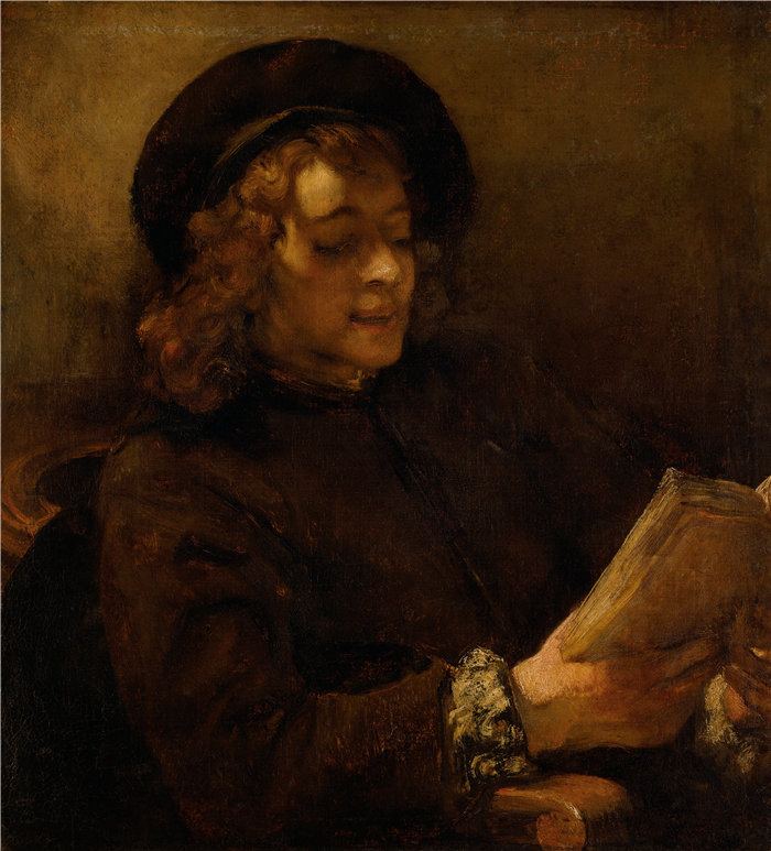伦勃朗·范·瑞恩 (Rembrandt van Rijn ) 作品 - Titus van Rijn,艺术家的儿子