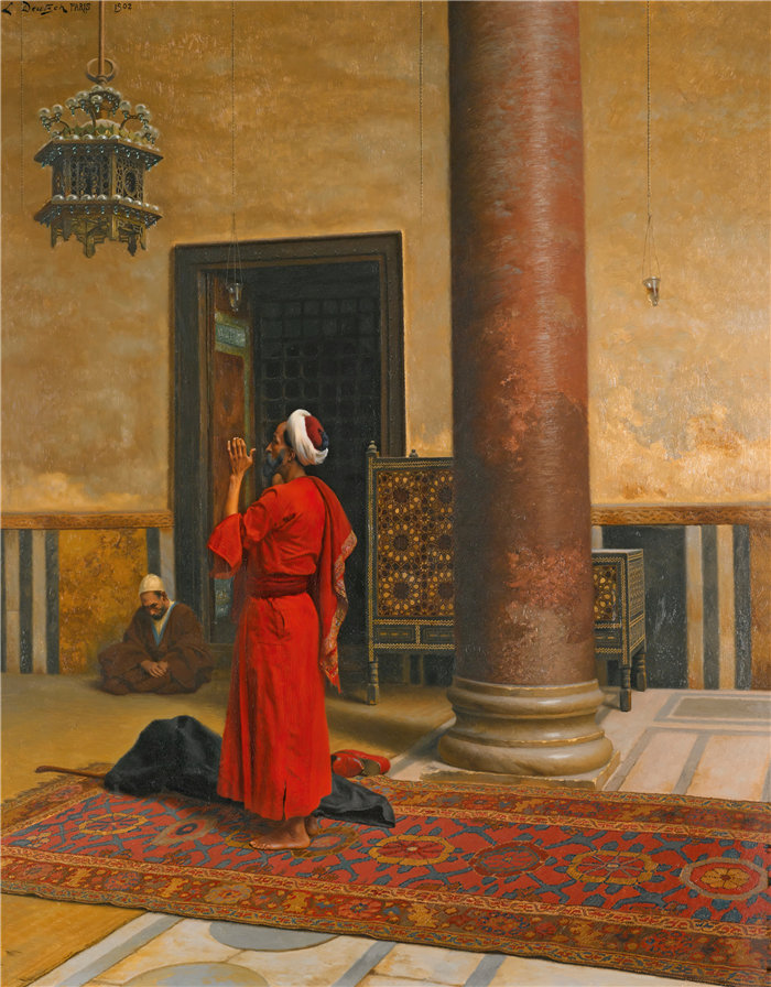 路德维希·多伊奇(Ludwig Deutsch 奥地利画家)作品 -晨祷 (1902)