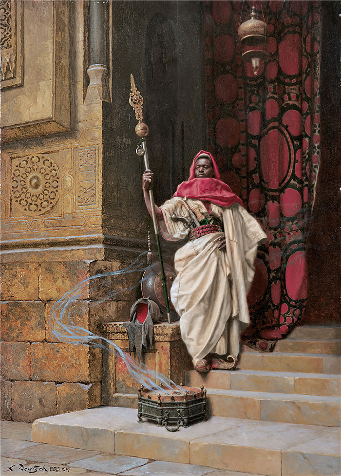 路德维希·多伊奇(Ludwig Deutsch 奥地利画家)作品 -守卫 (1907)