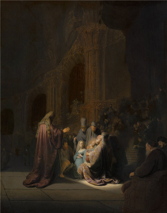 伦勃朗·范·瑞恩 (Rembrandt van Rijn,荷兰 ) 作品 - 西缅的赞美之歌 (1631)