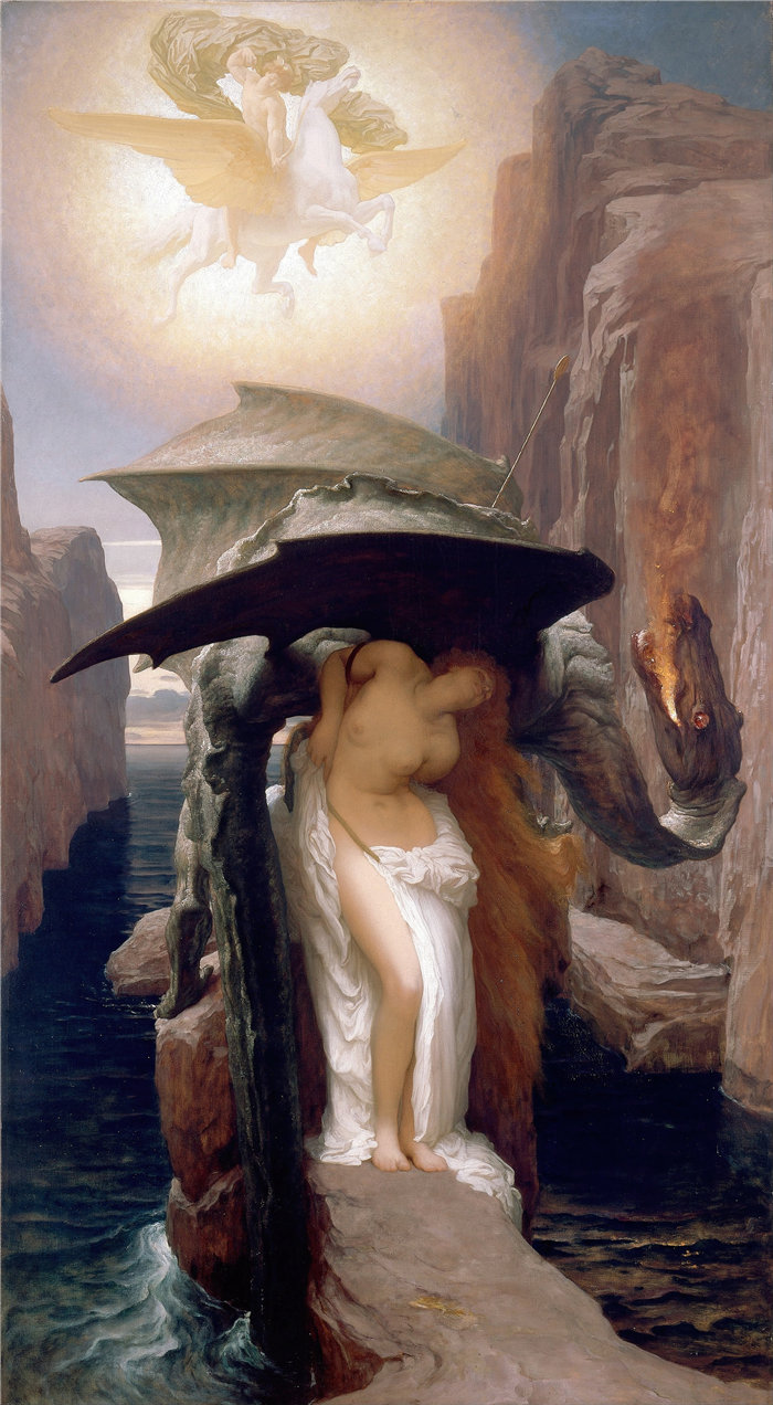 弗雷德里克·莱顿(Frederick Leighton)作品 - 珀尔修斯和仙女座 (1891)