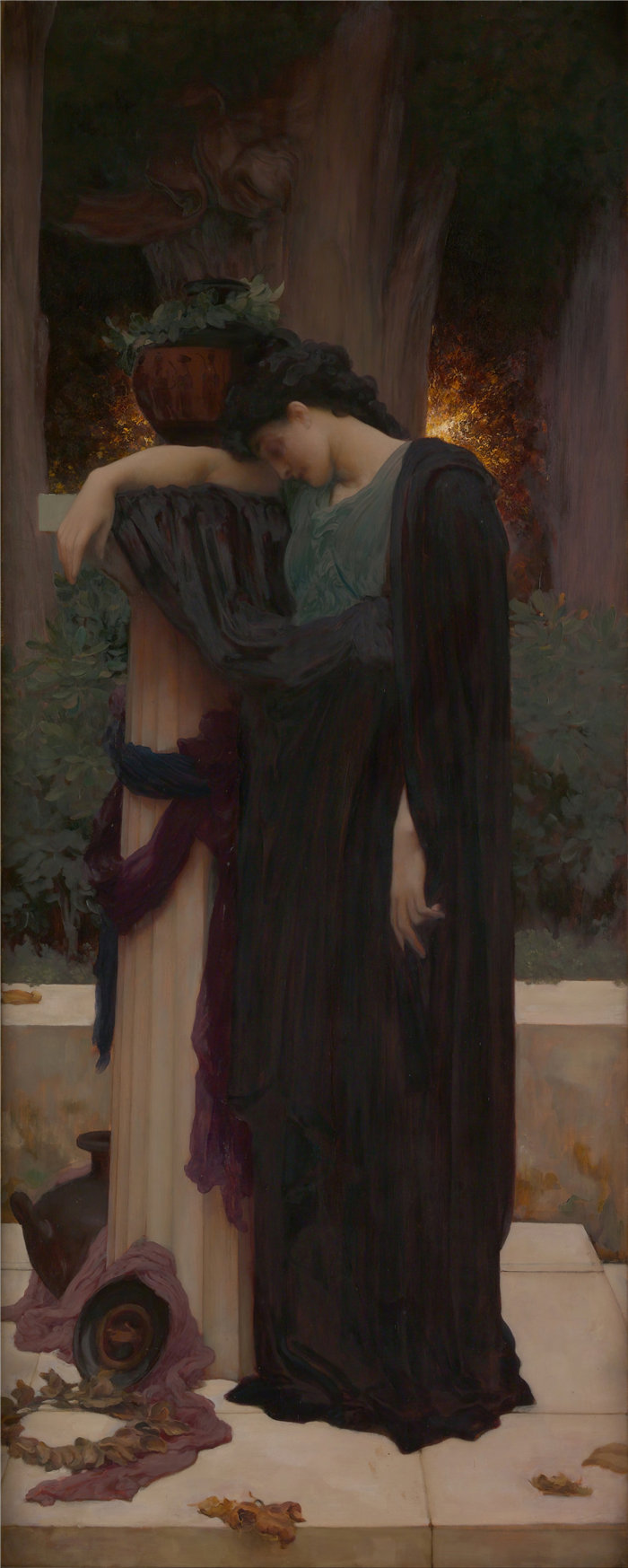 弗雷德里克·莱顿(Frederick Leighton)作品 - Lachrymae (1894–95)