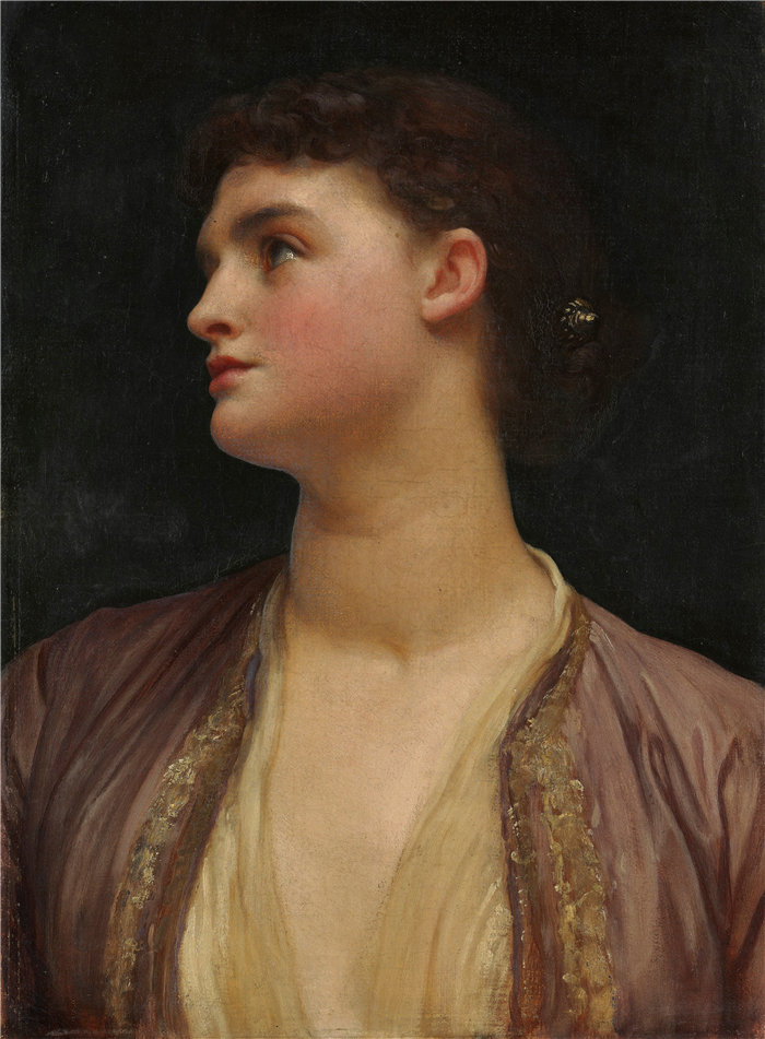 弗雷德里克·莱顿(Frederick Leighton)作品 - 露西亚（可能是 1870 年代后期）