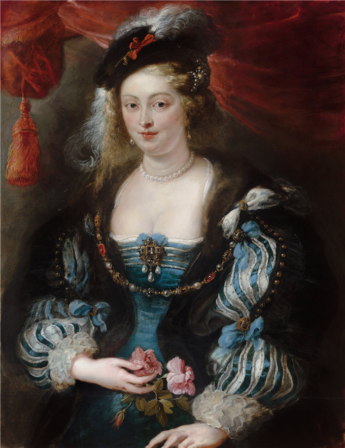 彼得·保罗·鲁本斯（ Peter Paul Rubens）作品-年轻女子肖像（1620 - 1630）